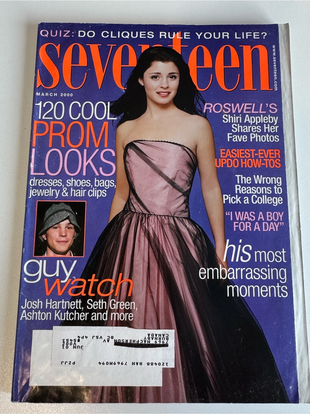 Seventeen 17 Teen Magazine March 2000 Roswell’s Shiri Appleby